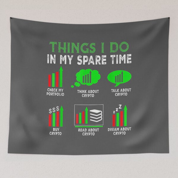 Item preview, Things I Do In My Spare Time Trading Funny Crypto Investing designed and sold by zyxig.