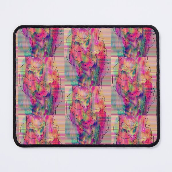 Item preview, Psychedelic Rabbit and Deer  designed and sold by Estranged  Design.