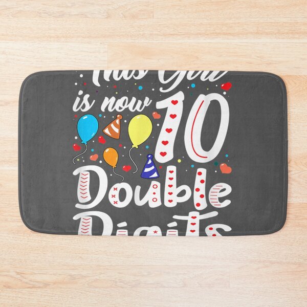 Item preview, This Girl Is Now 10 Double Digits 10th Birthday designed and sold by zyxig.