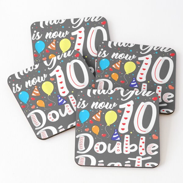 Item preview, This Girl Is Now 10 Double Digits 10th Birthday designed and sold by zyxig.