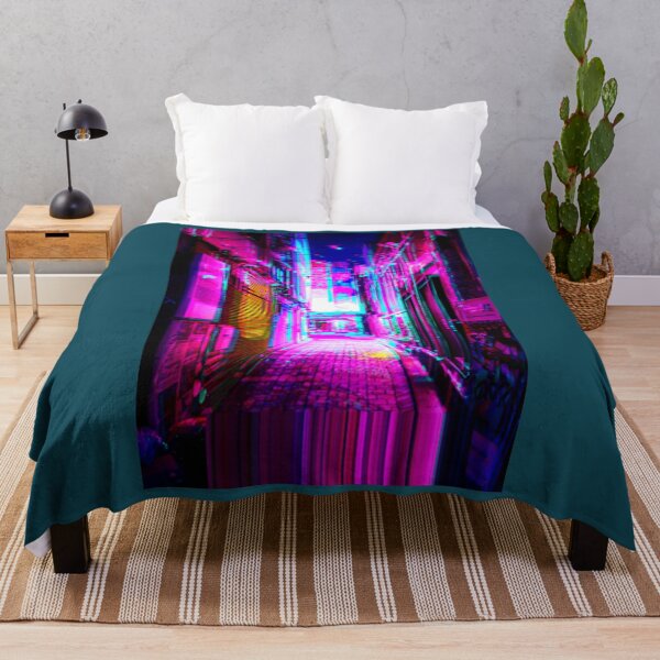 Item preview, South Korea City Alley Vaporwave Cyberpunk Glitch designed and sold by JurrienAanholt.
