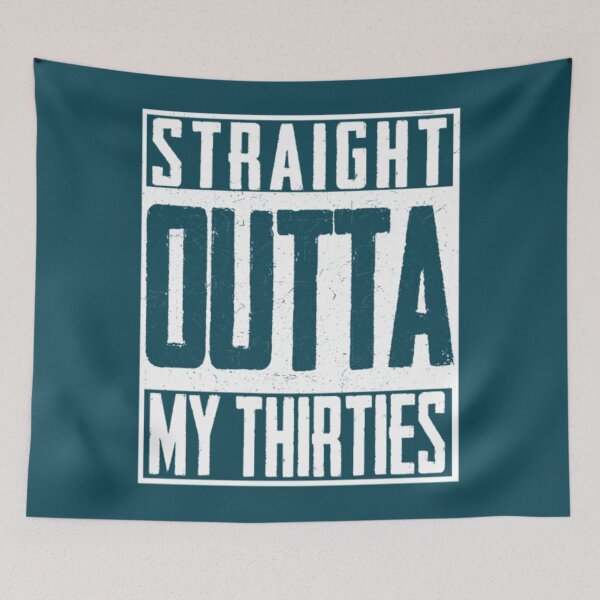 Item preview, Straight Outta My Thirties 40th Birthday Retro Hub designed and sold by JurrienAanholt.