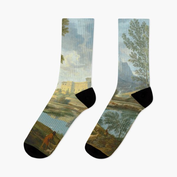 Item preview, Landscape with a Calm. Nicolas Poussin designed and sold by OldTimeArt.