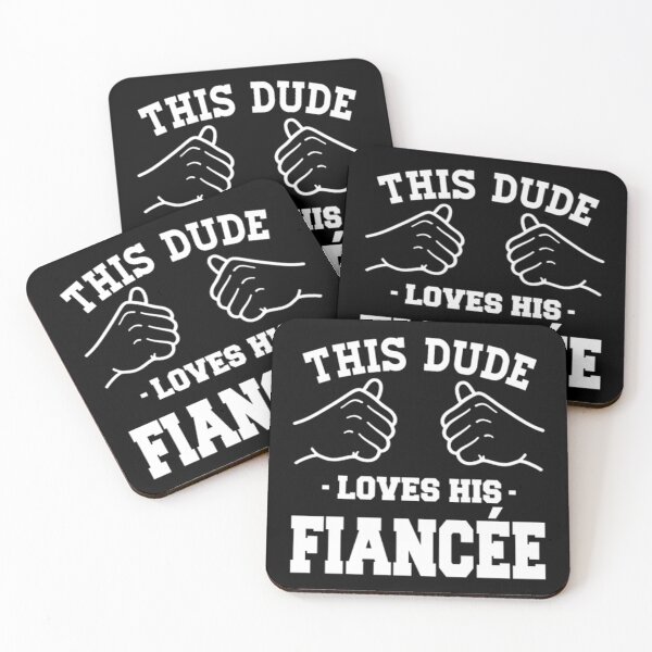 Item preview, This dude loves his fiance'e shirt -Gifts for hub designed and sold by JurrienAanholt.