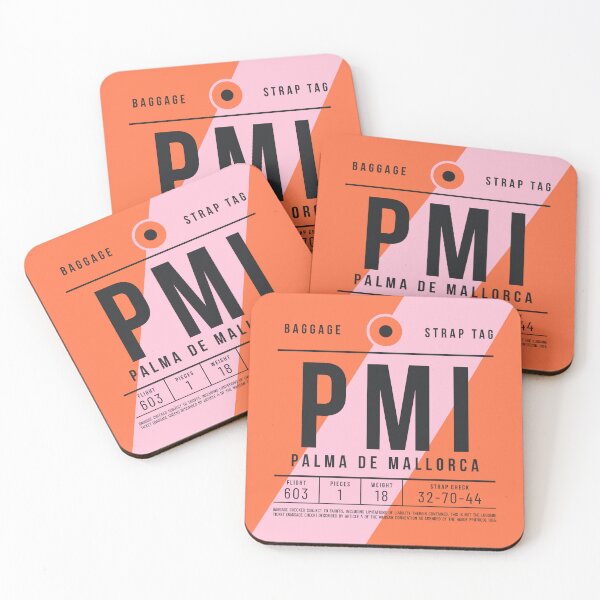 Item preview, Luggage Tag E - PMI Palma de Mallorca Spain designed and sold by VoodooCircus.