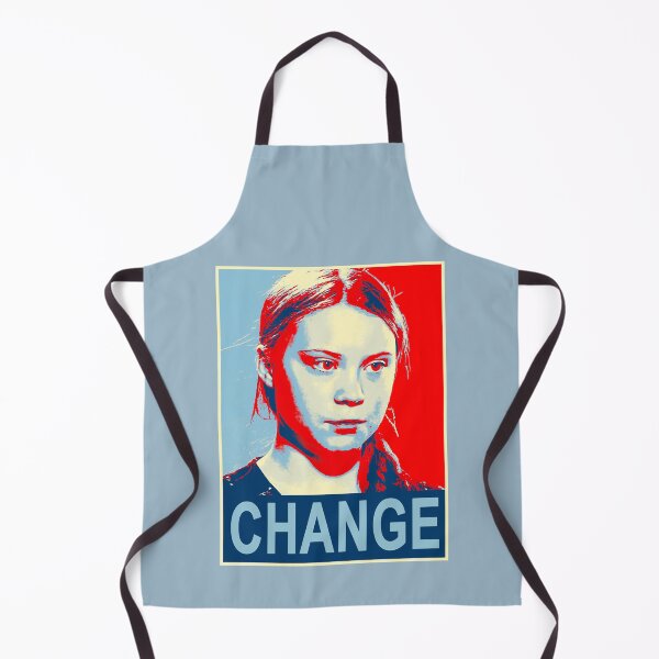 Item preview, Navy Greta Thunberg Environmental Design in the Style of Bernard Fairey  designed and sold by AdalbetHaman.