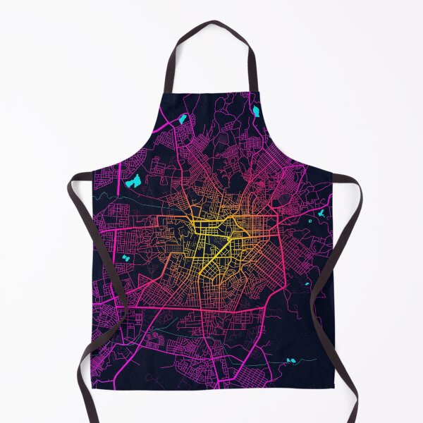 Item preview, Asmara City Map of Eritrea - Neon designed and sold by deMAP.