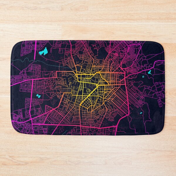 Item preview, Asmara City Map of Eritrea - Neon designed and sold by deMAP.