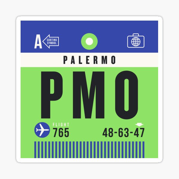 Item preview, Luggage Tag A - PMO Palermo Italy designed and sold by VoodooCircus.