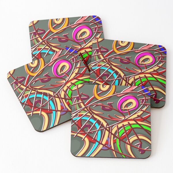 Item preview, Chaotic colorful pattern designed and sold by ArtRarities.