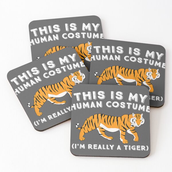 Item preview, This Is My Human Costume I'm Really A Tiger Cute Tiger designed and sold by zyxig.