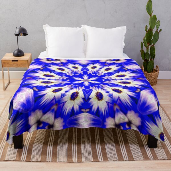 Item preview, Blue and white flower pattern designed and sold by Patternflower.