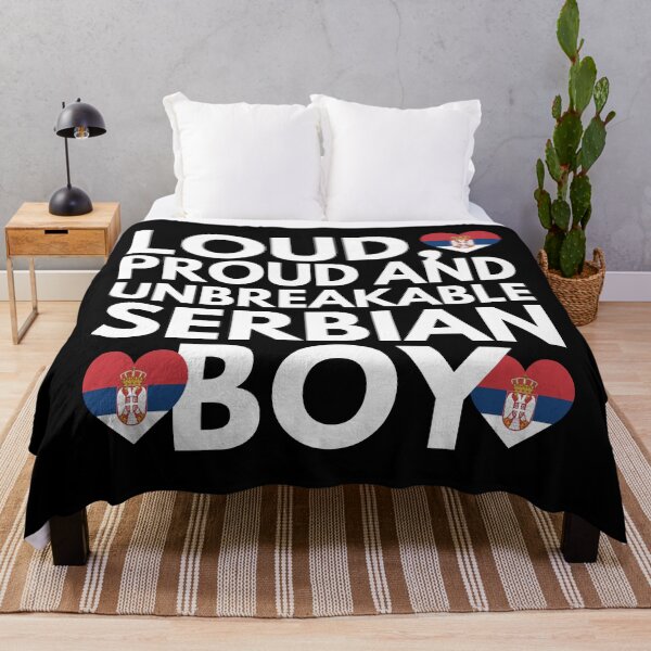 Item preview, I am Serbian Boy Loud, Proud and Unbreakable designed and sold by HelloFromAja.