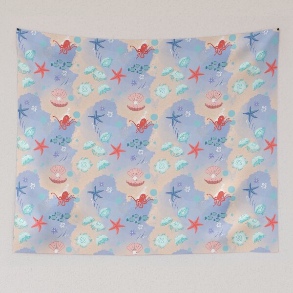 Item preview, Funny sea animals  designed and sold by Olha Volokhova.