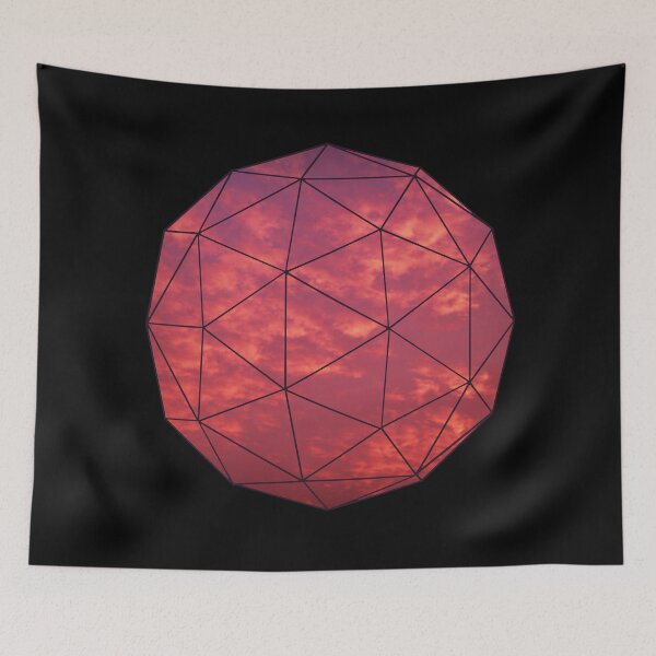 Item preview, Red Sky Icosahedron designed and sold by createVisions.