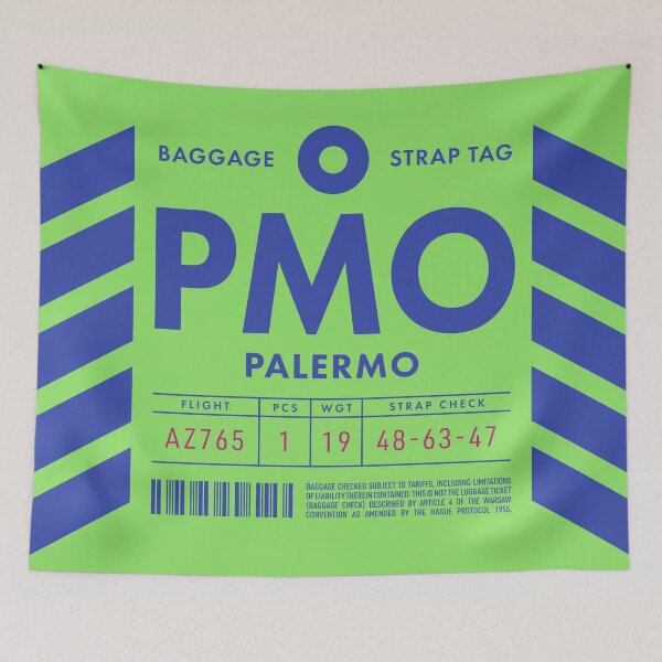 Item preview, Luggage Tag D - PMO Palermo Italy designed and sold by VoodooCircus.