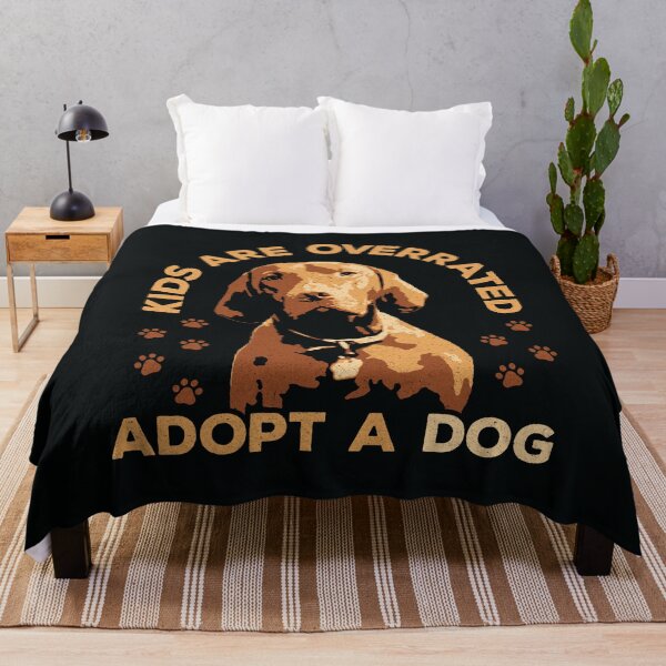 Item preview, Kids are overrated adopt a dog | Dog Lovers | Vizsla | Animals designed and sold by DrawingBoard.
