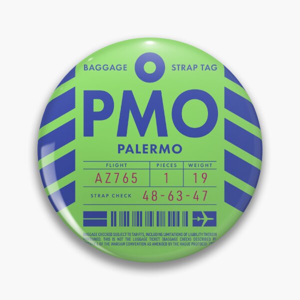 Item preview, Luggage Tag D - PMO Palermo Italy designed and sold by VoodooCircus.