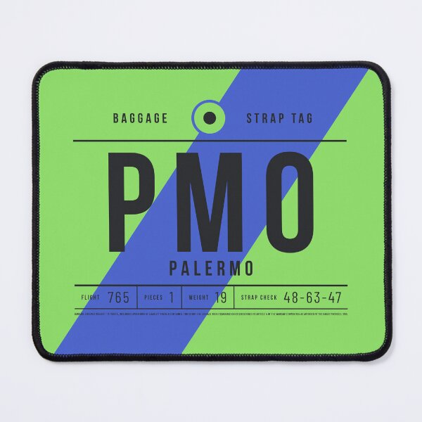 Item preview, Luggage Tag E - PMO Palermo Italy designed and sold by VoodooCircus.