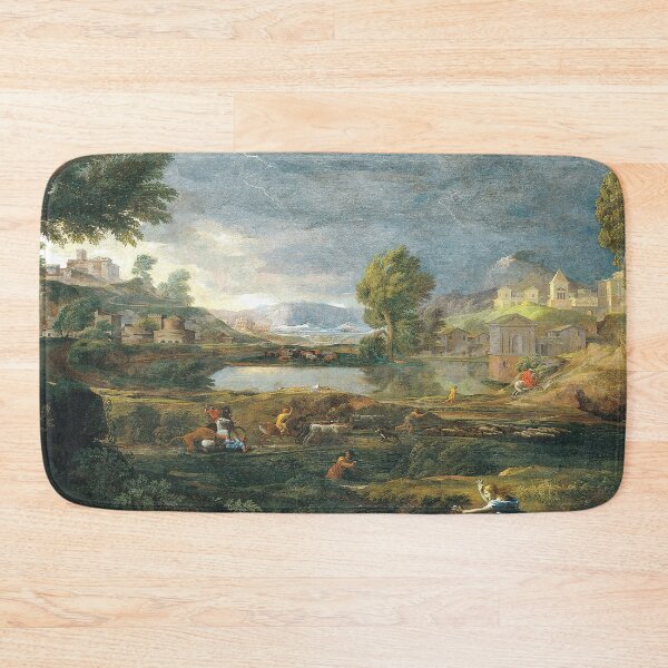 Item preview, Landscape during a Thunderstorm with Pyramus and thisbe. Nicolas Poussin designed and sold by OldTimeArt.