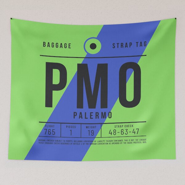 Item preview, Luggage Tag E - PMO Palermo Italy designed and sold by VoodooCircus.