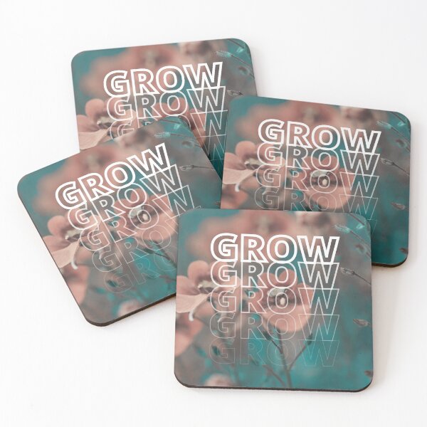 Item preview, GROW (above) - Cute Chill Orange Flowers designed and sold by AliceSLee.