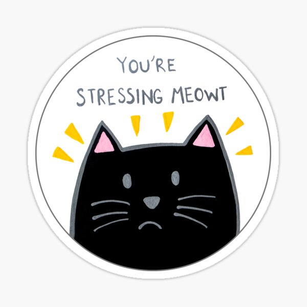Cat Vinyl Stickers - Fun Cat Puns, Cute Cats, Fun Coffee Quotes – Zoee Xiao  Artworks