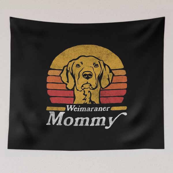 Item preview, Retro Vintage Weimaraner Mommy designed and sold by More Cute Dogs.