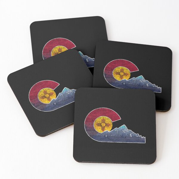 Item preview, New Mexico To Colorado Transplant Flag Inspired Sticker designed and sold by JonahStewart.