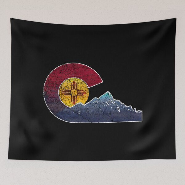 Item preview, New Mexico To Colorado Transplant Flag Inspired Sticker designed and sold by JonahStewart.