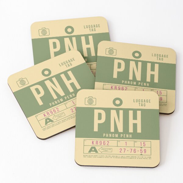 Artikelvorschau, Luggage Tag B - PNH Phnom Penh Cambodia entworfen und verkauft von VoodooCircus.