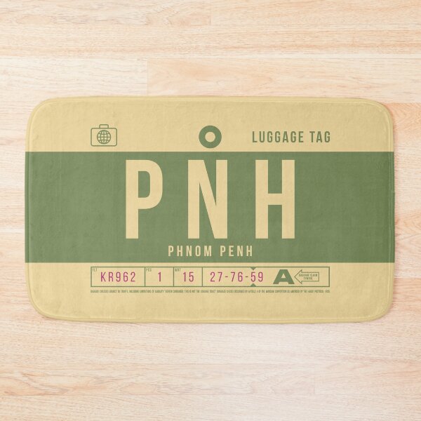 Item preview, Luggage Tag B - PNH Phnom Penh Cambodia designed and sold by VoodooCircus.