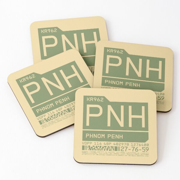 Artikelvorschau, Luggage Tag C - PNH Phnom Penh Cambodia entworfen und verkauft von VoodooCircus.