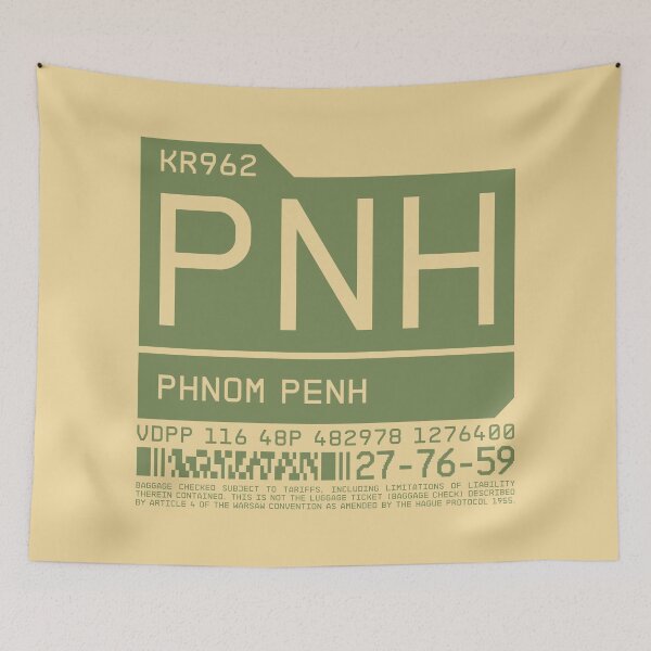 Item preview, Luggage Tag C - PNH Phnom Penh Cambodia designed and sold by VoodooCircus.