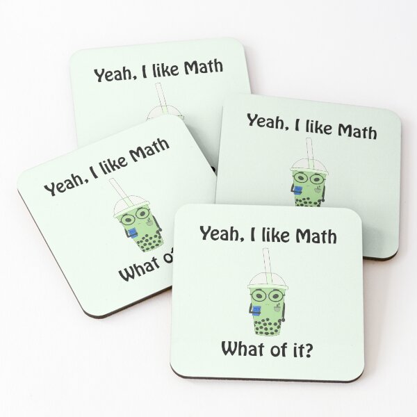 Item preview, Green Boba Nerdy Bubble Tea Green Tea / Macha I Like Math What of it designed and sold by TheFoxyWolfShop.