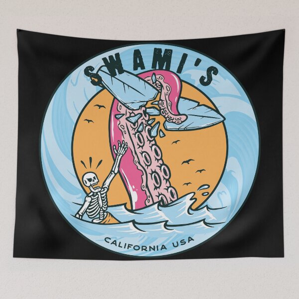 Item preview, Swami's Beach Beach Tentacle Surfboard  designed and sold by LanikaiBeach.