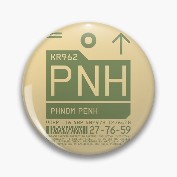 Artikelvorschau, Luggage Tag C - PNH Phnom Penh Cambodia entworfen und verkauft von VoodooCircus.