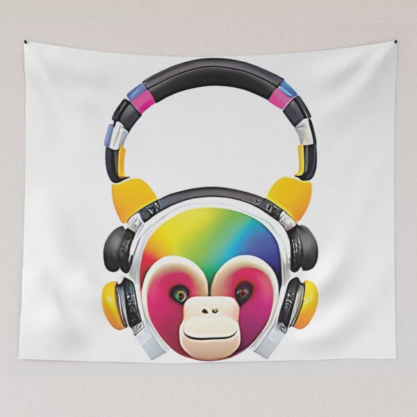 Item preview, Monkey headphone  designed and sold by ralick.