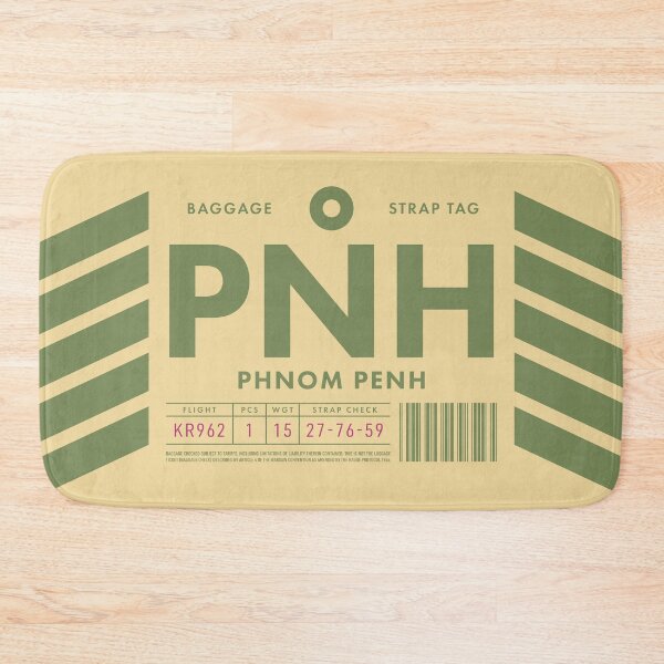 Item preview, Luggage Tag D - PNH Phnom Penh Cambodia designed and sold by VoodooCircus.