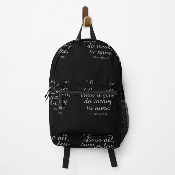 Item preview, Shakespeare Quote - Love All Trust A Few Do Wrong To None - Silver designed and sold by PhiloJourney.