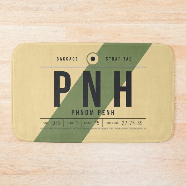 Item preview, Luggage Tag E - PNH Phnom Penh Cambodia designed and sold by VoodooCircus.