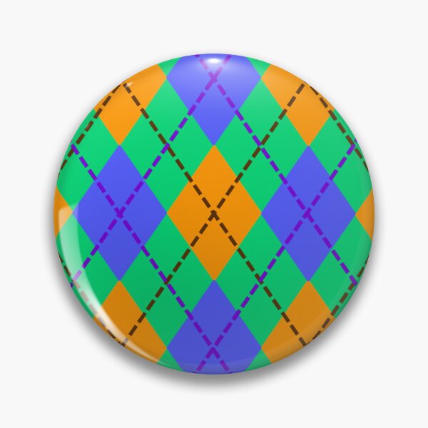 Item preview, Argyle Pattern - Blue, Green, Orange designed and sold by TotallyRetroArt.