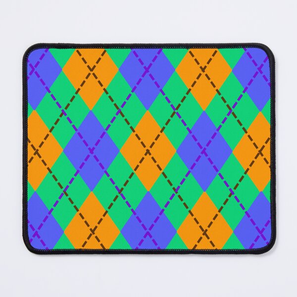 Item preview, Argyle Pattern - Blue, Green, Orange designed and sold by TotallyRetroArt.