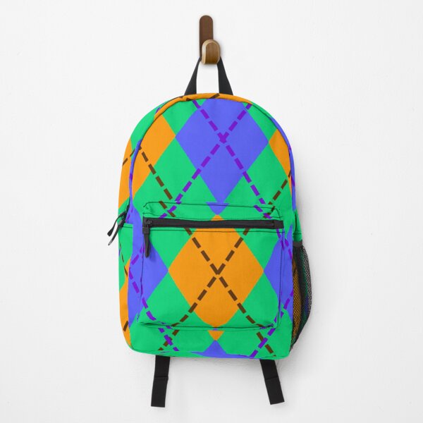 Item preview, Argyle Pattern - Blue, Green, Orange designed and sold by TotallyRetroArt.