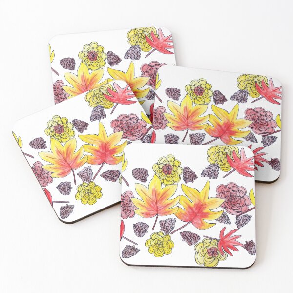 Item preview, Fall Florals 2 (white background) designed and sold by k.d schubach.