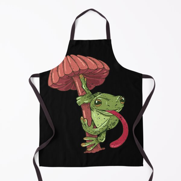 Item preview, Cottage Core Frog Tongue Out On Mushroom Cute Retro Style designed and sold by Countrysmart.