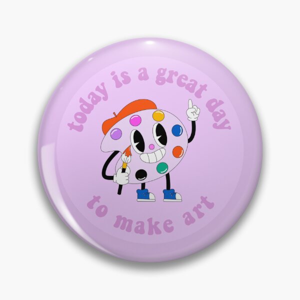 Item preview, Today Is A Great Day To Make Art Cartoon Palette Purple designed and sold by everything4eva.