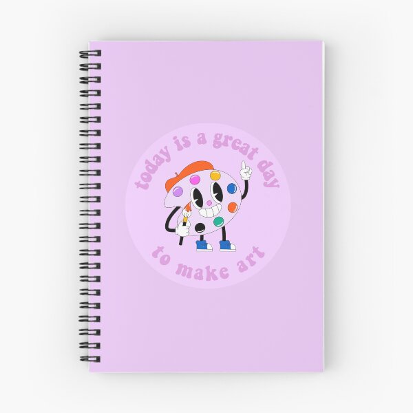 Item preview, Today Is A Great Day To Make Art Cartoon Palette Purple designed and sold by everything4eva.