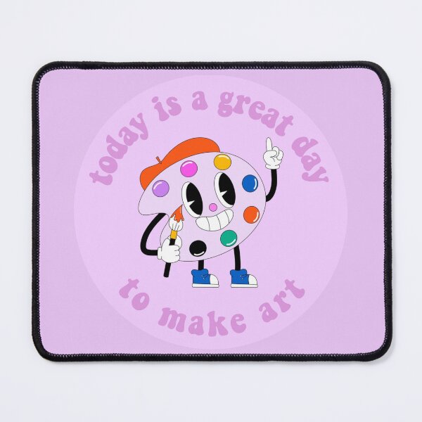 Item preview, Today Is A Great Day To Make Art Cartoon Palette Purple designed and sold by everything4eva.