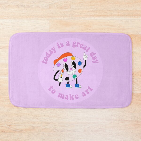 Item preview, Today Is A Great Day To Make Art Cartoon Palette Purple designed and sold by everything4eva.